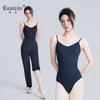 Womens Ballet Leotard With V-Neck Strap Design Dance Training Yoga Gym Fitness Nylon Spandex Stretch Bodysuit In Solid