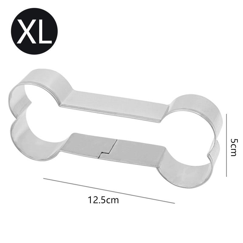 Stainless Steel Cat & Dog Bone Cookie Cutter Mold for Homemade Pet Treats