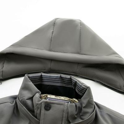 New Winter Hooded Warm Cotton-padded Jacket Graphene Black Gold Thermal Insulation Lock Warm Cotton-padded Jacket