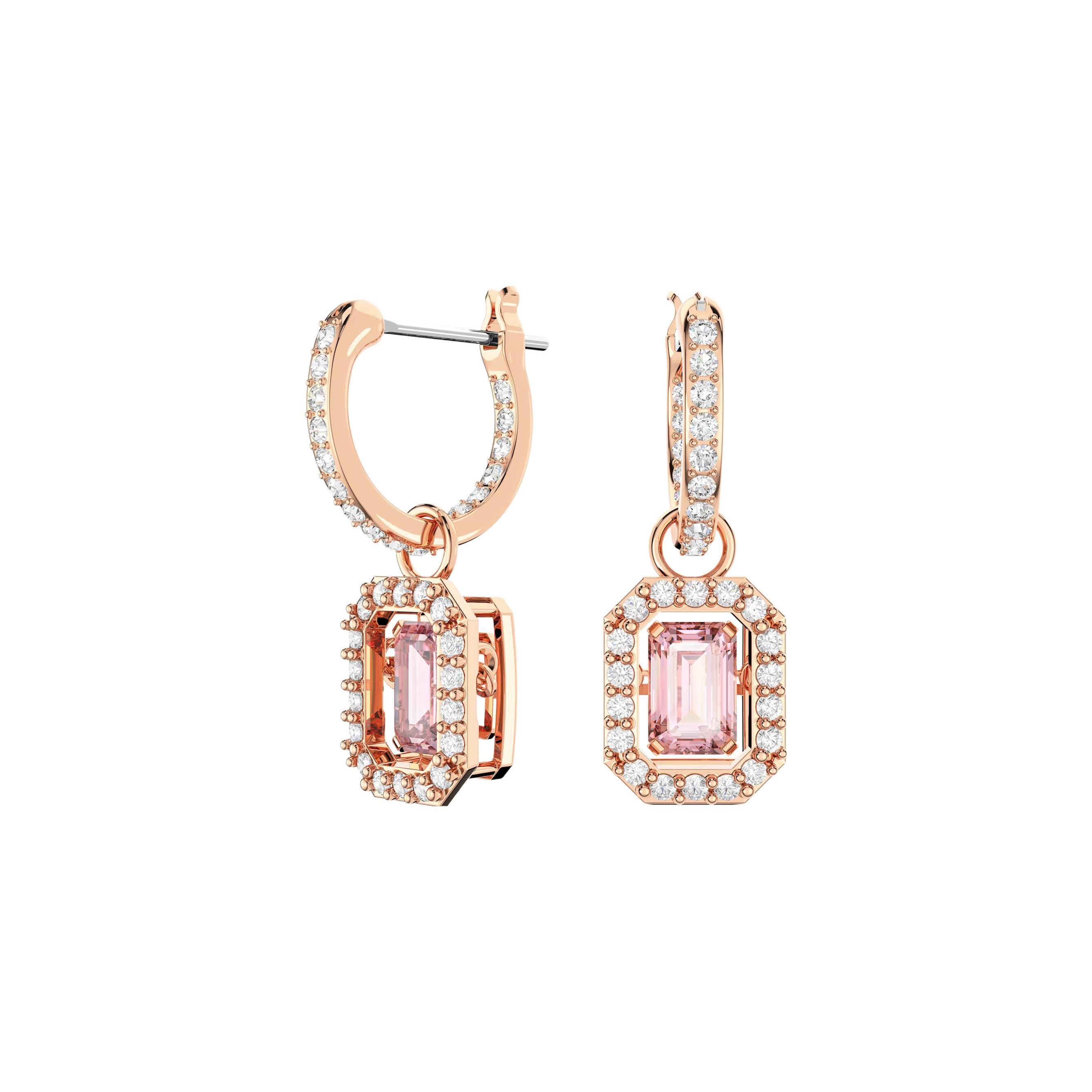 

Swarovski Water Drop Octagonal Cut Una Earrings Women earrings 5649474 Box (Random Color)