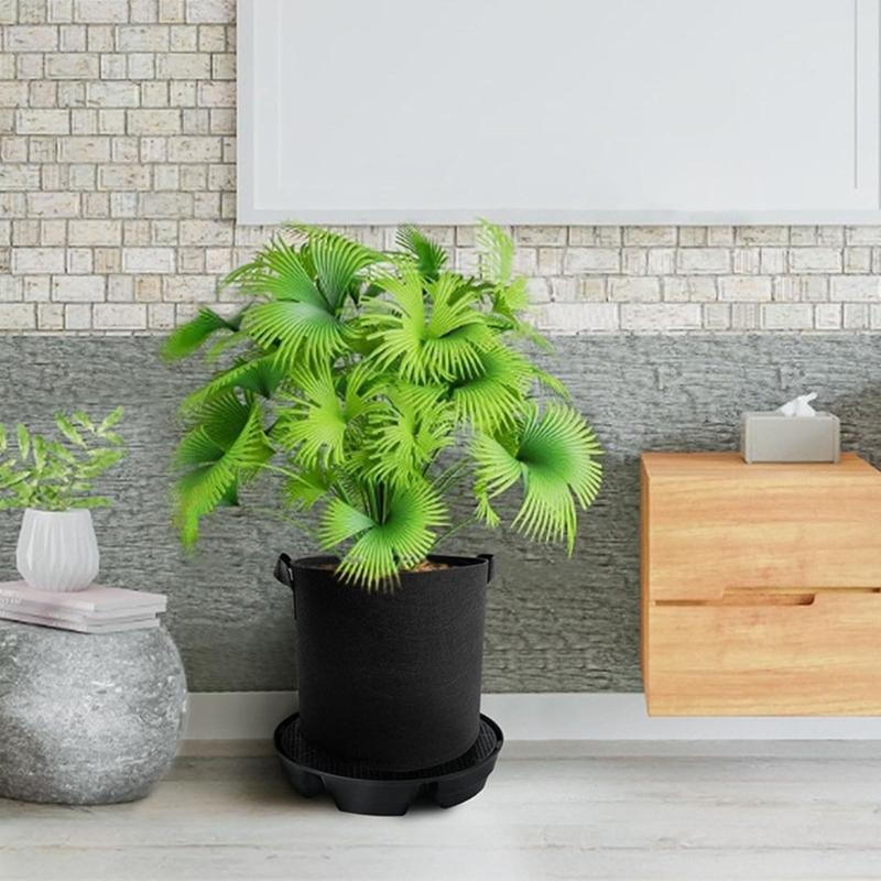4pcs Auto Watering Plant Saucers Automatic Humidities Control Nonwoven Fabric Pot Trays for Indoor Outdoor Plant