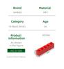 Non-Toxic 52Pcs/Lot Thick Bricks 1X5 Dots Block Moc Color Accessories Compatible With 3010W Brick Diy Children'S Toy Assembly Part