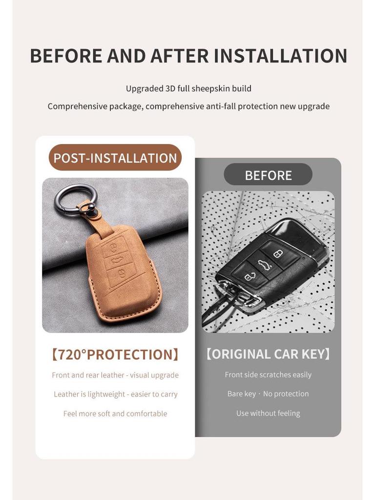 Κάλυμμα Κλειδιού Σουέτ για Volkswagen Teramont X & Golf 8: Προστατευτικό, Διασυνοριακή Αποστολή