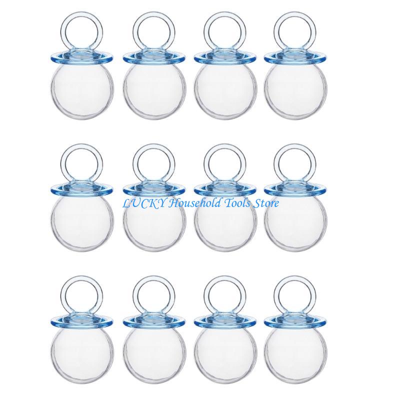 J0MC Pack of 12 Cuteness Pacifier Candy Holders Suitable for Baby Party Decorations