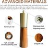 1/2pcs Stainless Steel/wood Pepper Mill Grinder Gold Hand Grinder Fillable Seasoning Pot  Kitchen