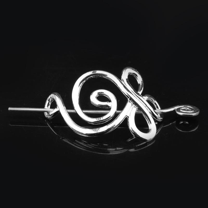 European & American Retro Celtic Knot Hairpin - Metal Crown Updo Clip