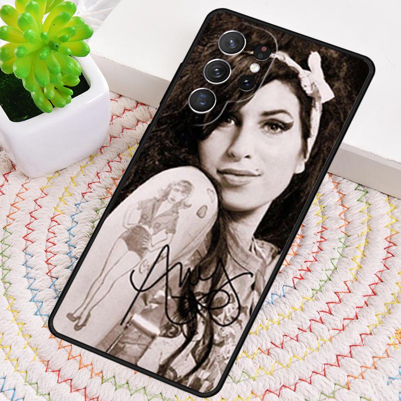 Amy Winehouse Legardary Singer Phone Case for Samsung Galaxy Note 10 Pro S26 Ultra S23 S24 FE S25 S21 S22 PLUS Shockproof Cove
