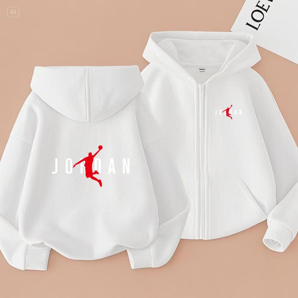 Hot-selling Basketball Star Print Kids Charming Clothes Zipper Style Hoodie Girls Boy 3-12 Years Leisure Fashion Sweatshirt Coat