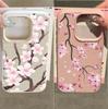 Case For RENO 15 15F 11F 12F 14 PRO 10 5 Lite 5F OPPO A3 A5 A6 PRO A2 A3X A5X A40 A94 Soft Pink Violet Flowers Matte Cover