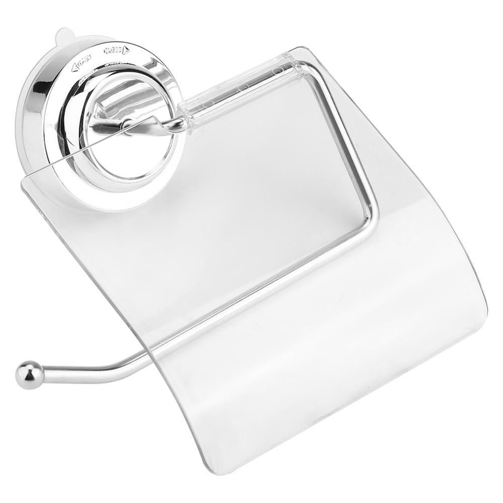 Stainless Steel Plastic Toilet Paper Rack Silver Transparent Roll Paper Rack  Home Hotel