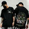 Summer New Arrival One Piece Pattern Tshirt unisex anime print casual shortsleeved fashionable streetwear top Y2K style