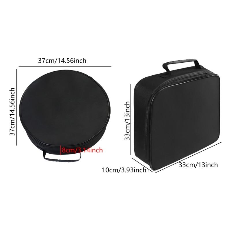 Black EV Cable Organizer Bag with Flame Retardant and Waterproof Properties for Car Accessories Holder Carrying Case