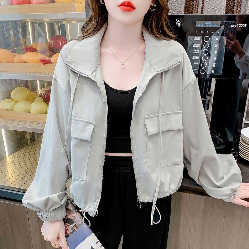 Women's Petite Versatile Casual Windbreaker Jacket - Spring/Autumn 2025 Collection