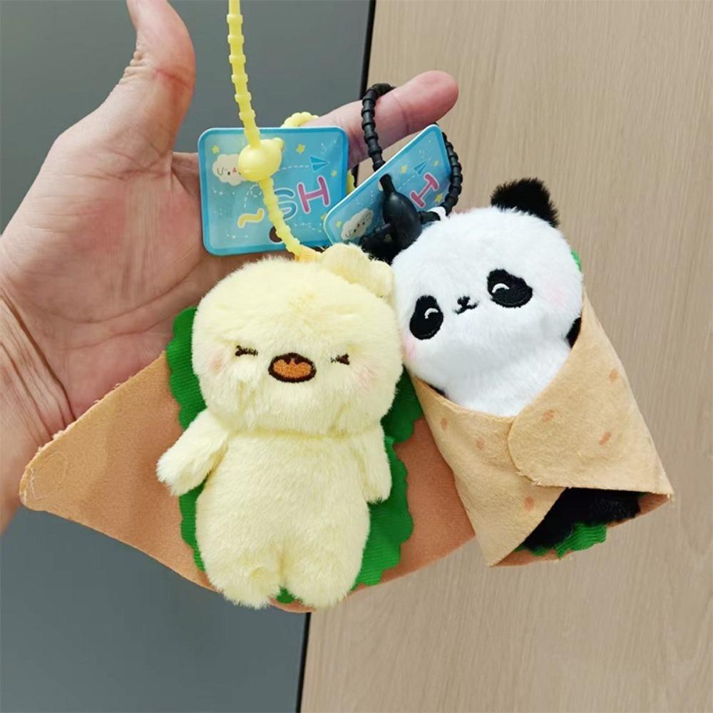 

Cute Stuffed Animal Toy Funny Cartoon Doll Keychain Capybara Burrito Plush Pendant Girls Cat