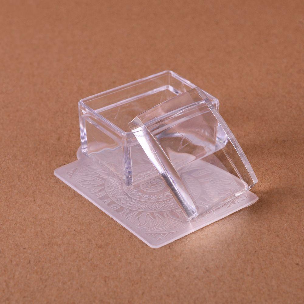 

Transfer Template Kits Manicure Scraper Rectangle Nail Stamper Jelly Nail Art Stamper Scraper Set