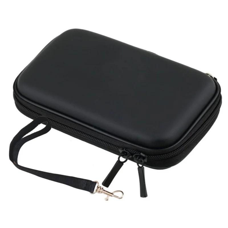 Household Portable Storage Bags Black Hard Nylon Carry Bag Compartments Case Cover for 2.5" HDD Hard Disk Convenience Tools