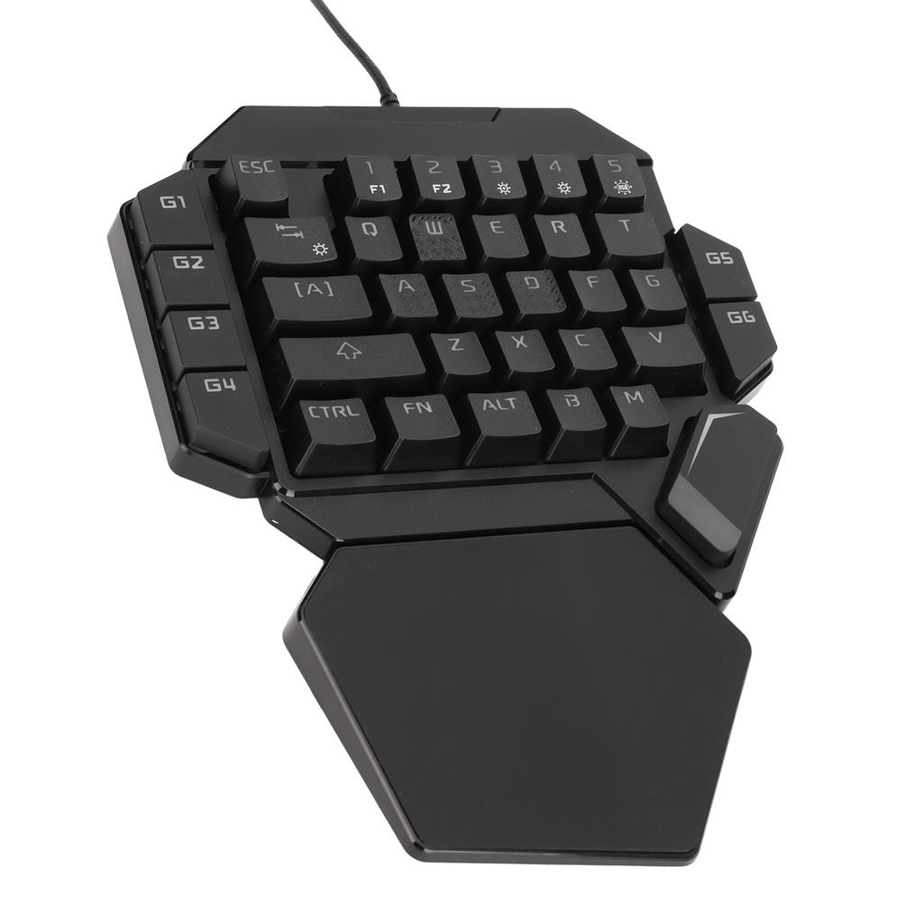 One Handed Keyboard 35 Keys Accurate Sensitive Control 6 Programmable Keys Ergonomic Design Half