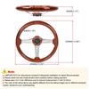 14-Inch Acryl Stuurwiel voor Auto Modificatie of Competitieve Gaming Verbeterde Controle & Precisie Eenvoudige Installatie