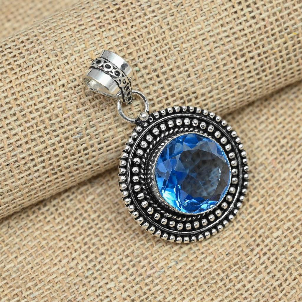 Tanzanite Gemstone 925 Sterling Silver Jewelry Women Charming Pendant For Gifts