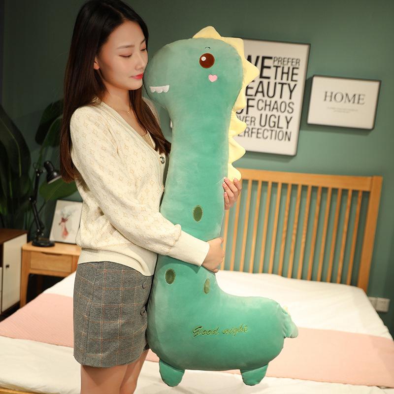 Girly Heart Pink Unicorn Throw Pillow Plush Toy Doll Dinosaur Doll Girl Pinch Legs Side Sleeping Doll