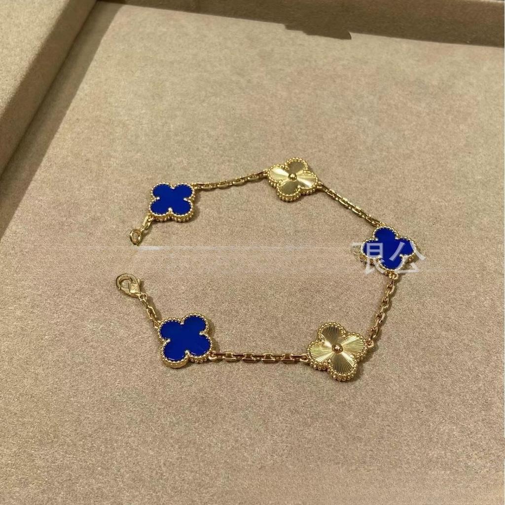 Bracciale Quadrifoglio a Cinque Fiori da 15 mm da Donna Bracciale Laser di Alta Gamma
