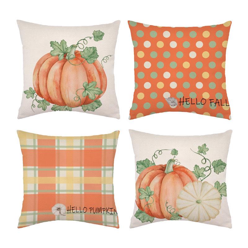 Custom Christmas Pumpkin Pillowcase - Festive Home Decor for Living Room, Sofa, or Bedroom