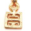 Used Givenchy G Logo Gold Necklace Vintage