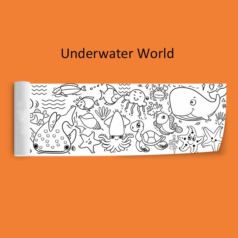 30*89cm Rolos de Grafite para Crianças Extra Longo Jardim de Infância Bebê Rolo Colorido Ferramenta de Desenho Papel Brinquedos Educacionais