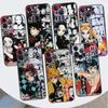Anime Demon Slayer Kimetsu Pouzdro Pro Apple iPhone 14 Pro Max 13 11 12 Mini SE 7 8 Plus X XS 6 6S Silikonový Kryt na Telefon Měkká Funda
