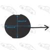 Für HONDA FIT JAZZ 2009- 2011 GE6 GE8 71104-TF0-000 Auto Frontstoßstange Abschlepphakenabdeckung Kompatibel mit Kleiner Deckel Abschleppöse
