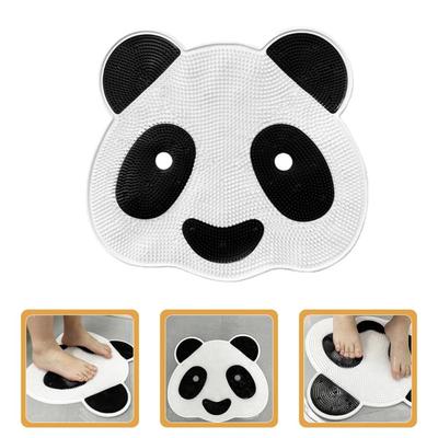 Cute Panda Massage Mat Versatile Floor Pad Feet Scrubbers Anti-slip Mat  Shower Room
