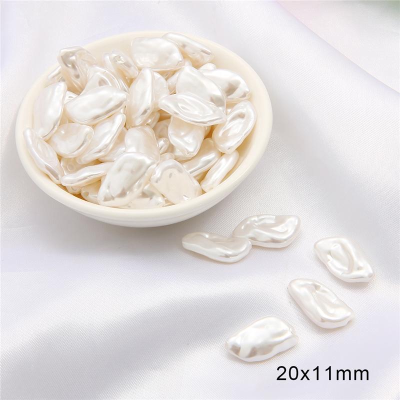 Irregular ABS Imitation Pearls Beads Acrylic Loose Beads for Jewelry Making DIY Necklace Earrings Hairclip Bracelet Necklace
