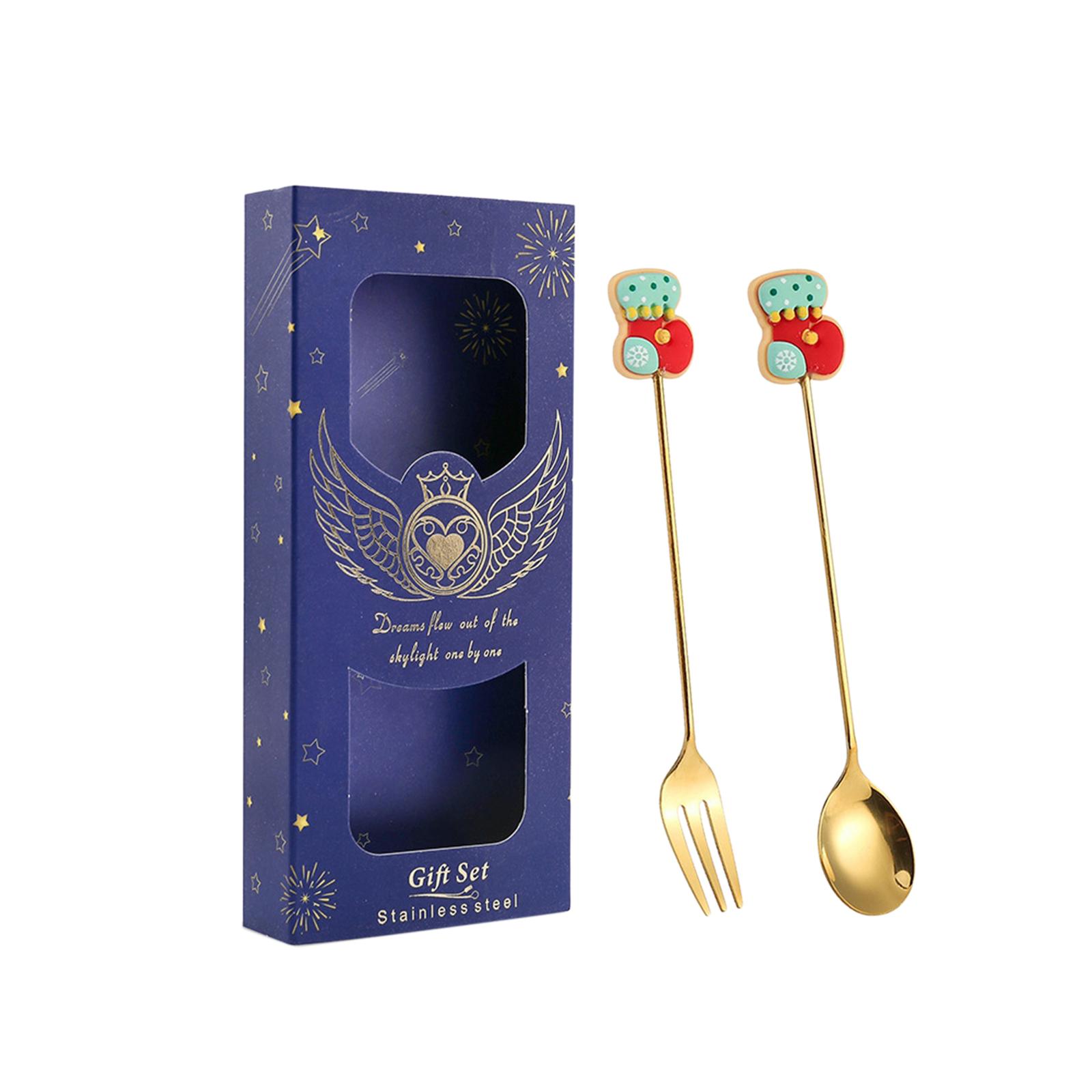 Набор столовых приборов Рождественские ложки и вилки Набор чайных ложек Рождественские наборы столовых приборов