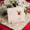 1/6pcs Christmas Greeting Card with Envelopes Merry Christmas Blessing Greeting Cards New Year Postcard Card Xmas Party Kid Gift