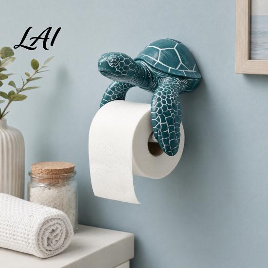 Multi-color Toilet Paper Rack Roll Holder Turtle/Shark Design Wall Mount Bathroom Tissue