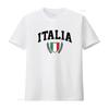 Herren Italia Vintage Sportdesign Italien Flagge Schild Reise T-Shirt Weiß Groß vintage Gewaschen Atmungsaktiv Freizeit