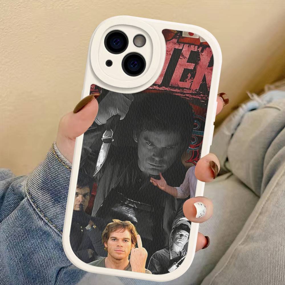 Movie D-Dexter Phone Case For IPhone 16 15 14 13 12 11 Pro Max Plus 16E Soft Leather Cover