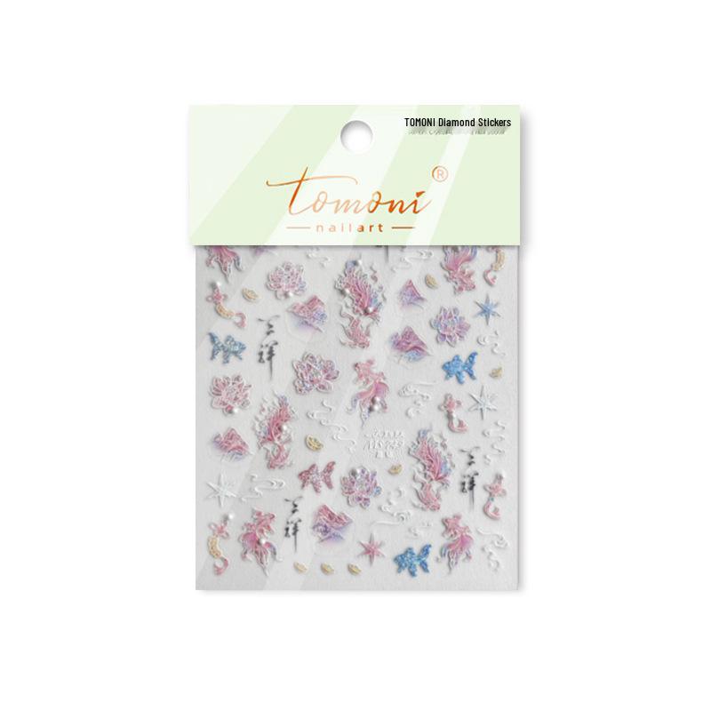 

Tomoni Crystal Diamond Koi Nail Stickers - Limited Edition Collaboration Style