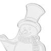Christmas Decoration Lights Christmas Mas Scene Figure Acrylic Holiday