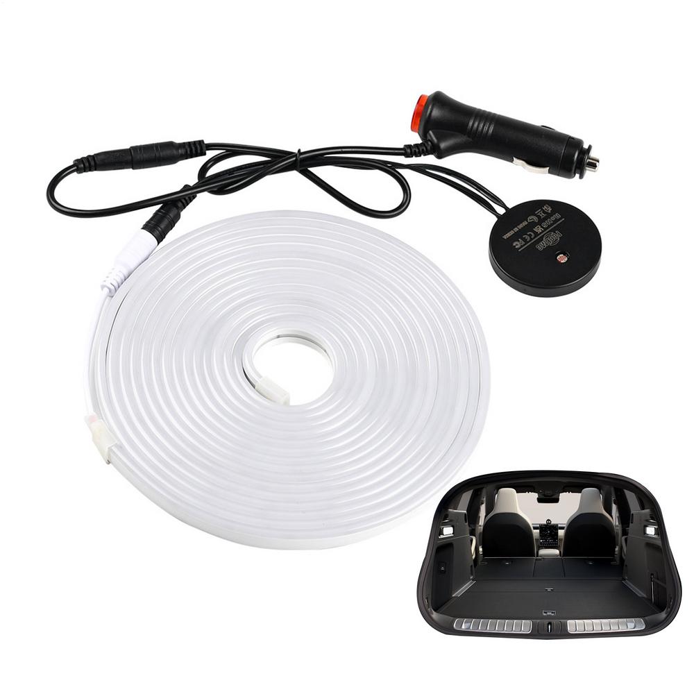Светодиодная полоса для багажника автомобиля, атмосферостойкая лампа для багажника автомобиля, водонепроницаемая, простая установка, автомобильные аксессуары, лампа для грузовика, внедорожника, дома на колесах белый
