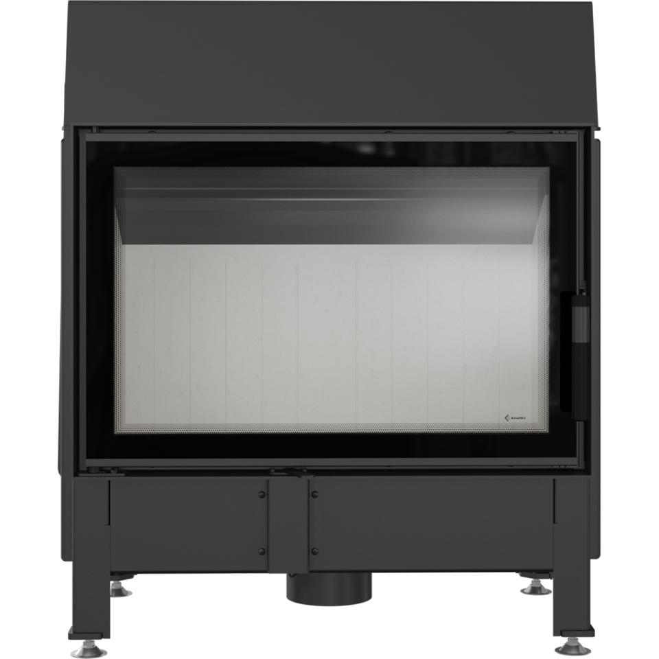 Steel Fireplace KRATKI ZIBI DECO 11 kW Ø 180 Installation Kit