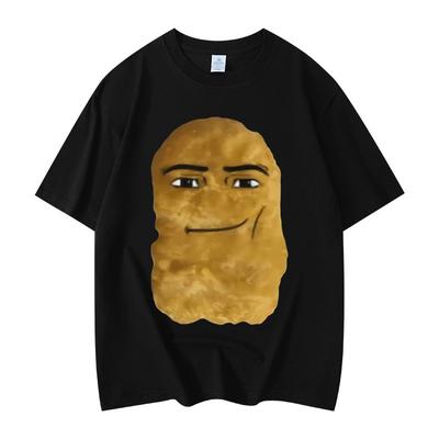 Kuřecí nuget Vtipné Meme Tričko Vysoká Kvalita Móda Harajuku Tričko Unisex Ležérní Krátký Rukáv Bavlna Letní Prodyšný Top