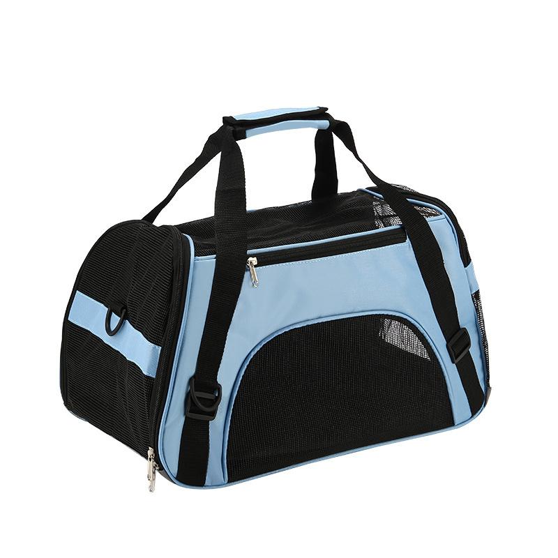 Portable Mesh Pet Carrier Bag Foldable Dog Cat Travel Handbag Breathable Small Animal Carrier For Outdoor Trips And Daily Use