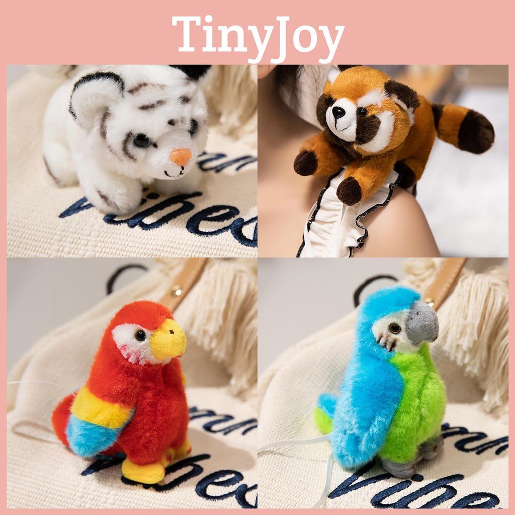 Panda Raccoon Tiger Parrot Plush Shoulder Simulation Toy Animal Birthday Gift