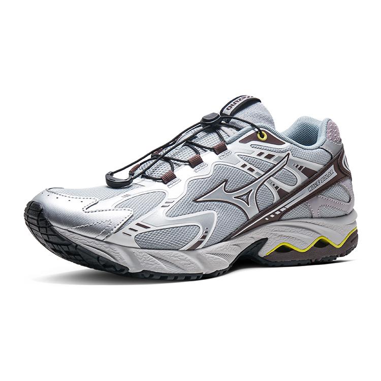 Mizuno Y2K Unisex Low Top Casual Running Shoes Silver Gray D1GH231811