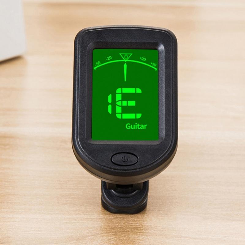 Guitar Tuner Clip On, Digital Electric Tuner with LCD Display, Guitar Metronome