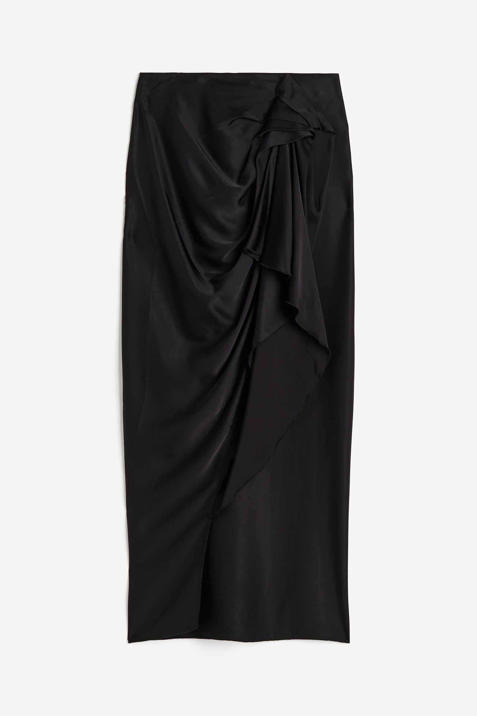 

Draped satin skirt