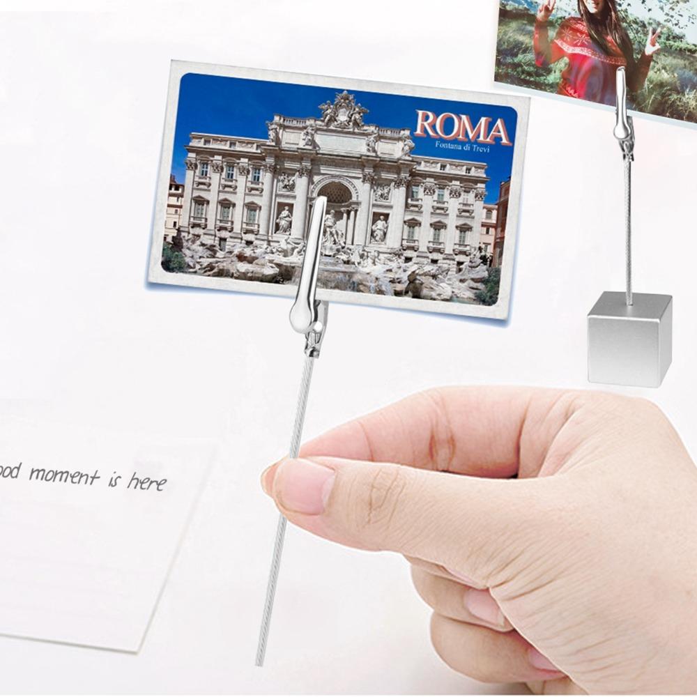 50 Pcs Long-Tailed Photo Memo Clips 4 Inch Craft Wire Clamp Decoration Accessories