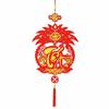 Non-woven Fabrics Vietnamese Couplets Pendant with Tassels Hollow Spring Festival Couplets Three-dimensional Glitter
