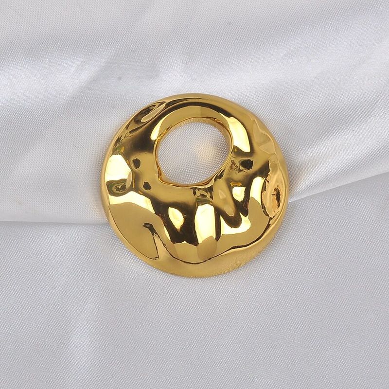 European and American Fashion Wavy Pattern Irregular Brooch High-End Simple Versatile Coat Niche Metal Pin Clothing Accessories